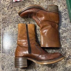 Regal Vintage 1970s Campus Boot Honey Tan Size 8.5